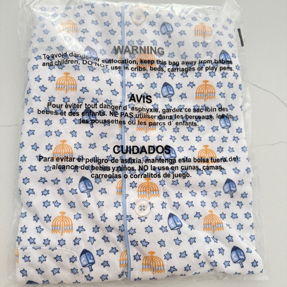 Roller Rabbit Festival of Lights 2 Piece Polo Short Sleeve Shorts Set S NWT - Picture 4 of 4